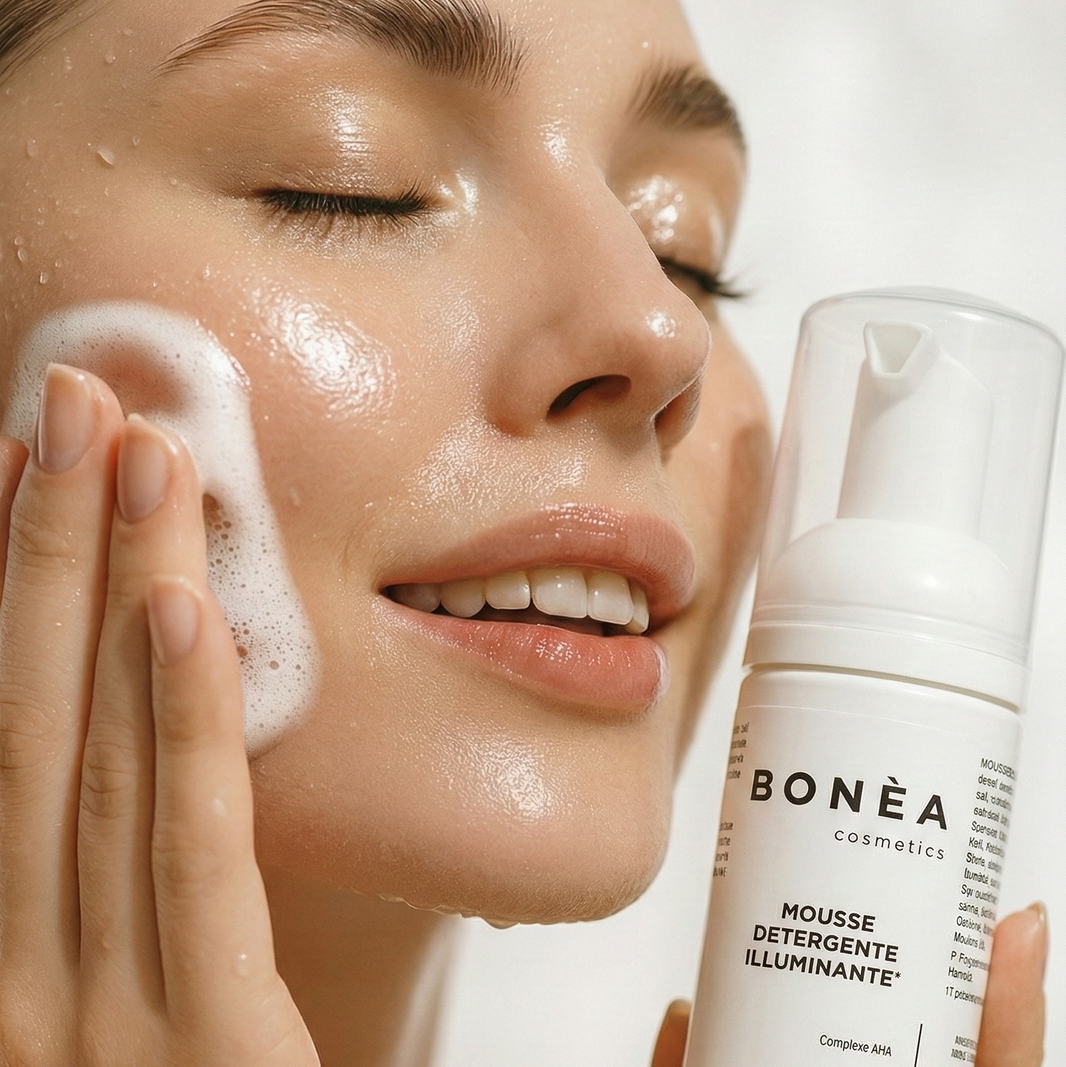 MOUSSE DETERGENTE ILLUMINANTE AHA Bonea